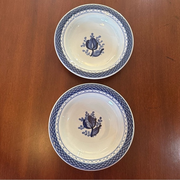 2 : Royal Copenhagen Denmark Handpainted Tranquebar Blue Soup Cereal Bowl - Picture 1 of 8